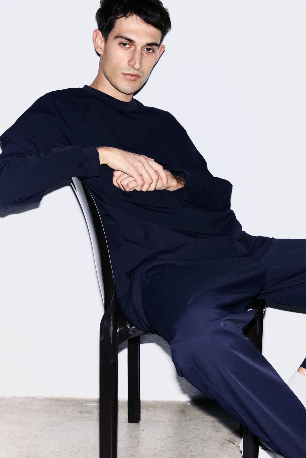 Sudadera técnica N WR color navy - vista 1