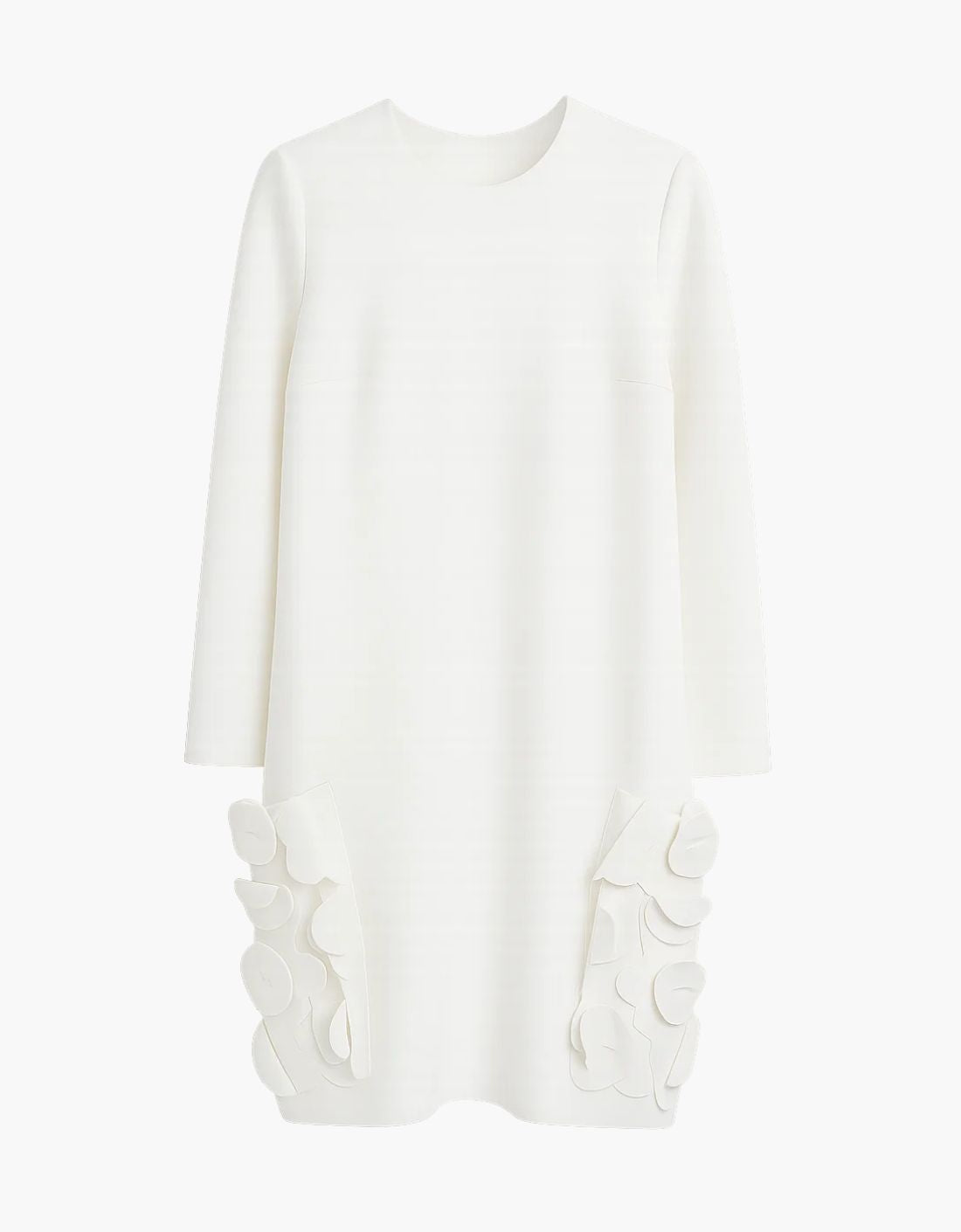 Vestido blanco floral MEIMEIJ para mujer, con diseño elegante y detalles delicados, ideal para ocasiones especiales.