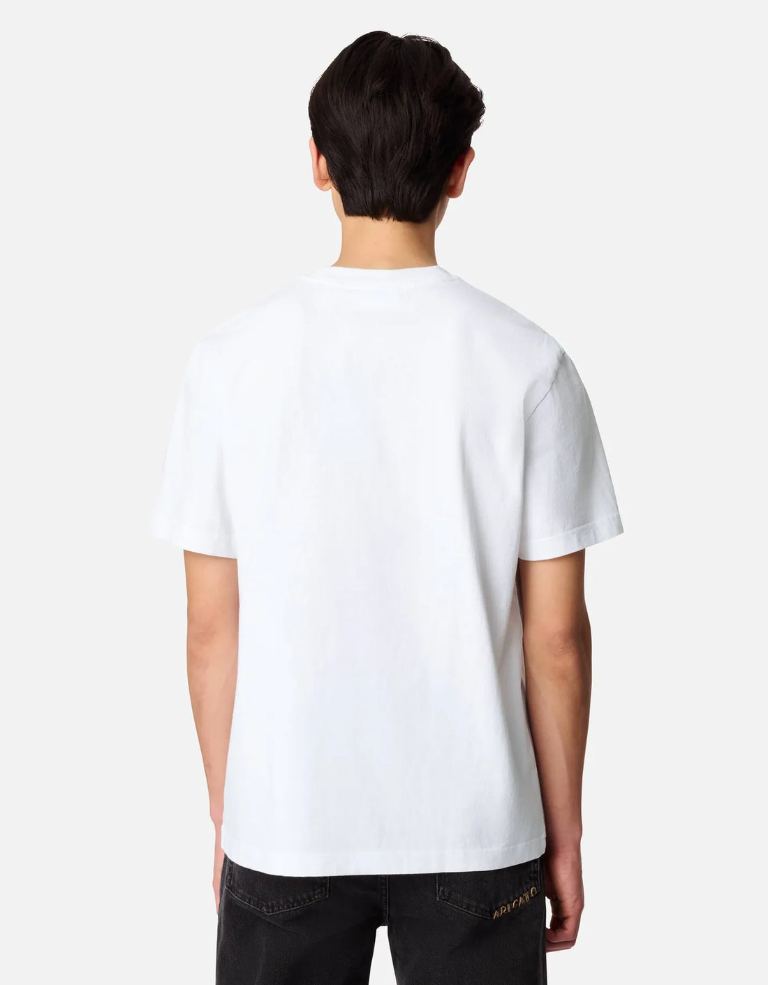 Camiseta "Micro Bee Bird" Blanco / naranja – trasera