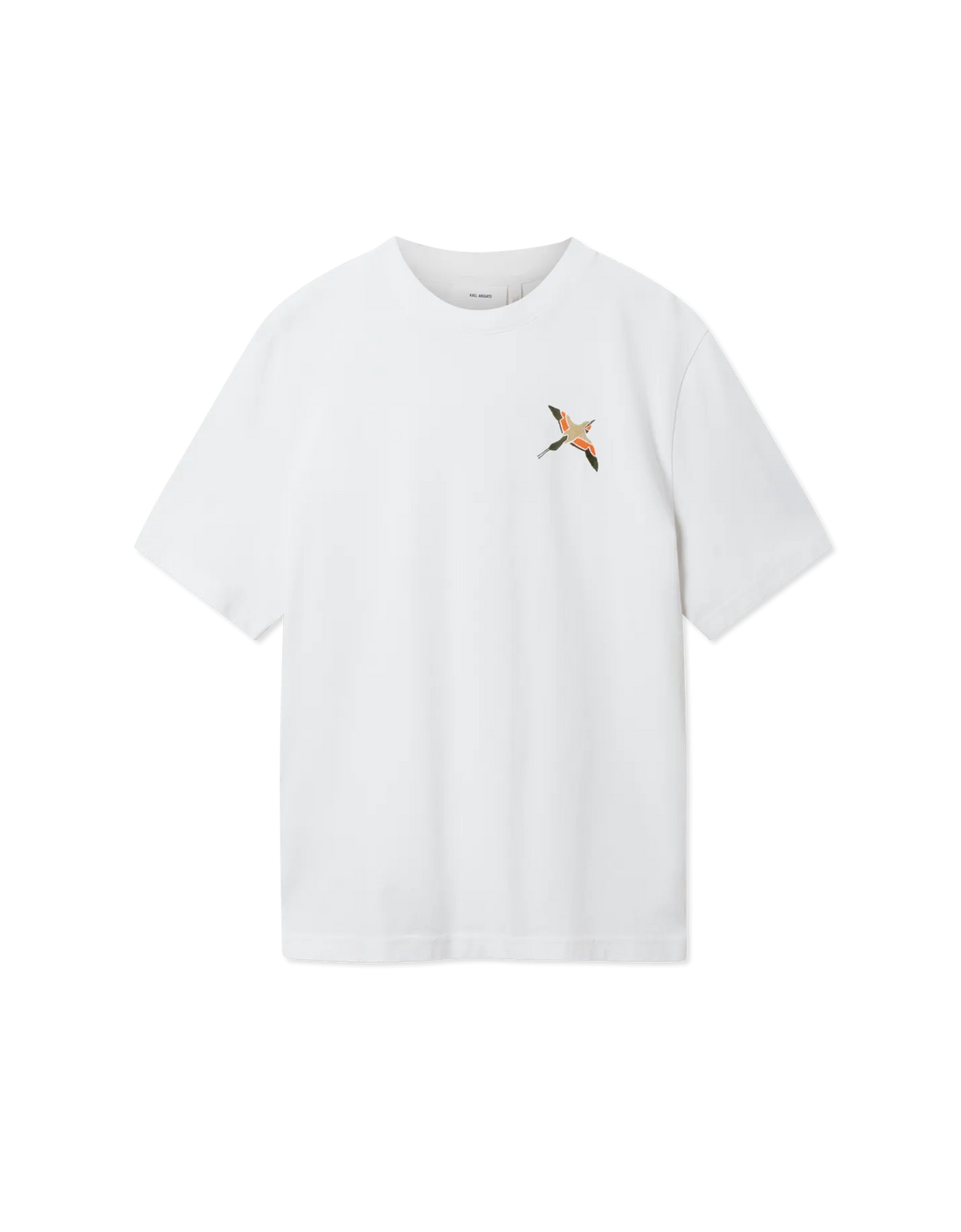 Camiseta "Micro Bee Bird" Blanco / naranja – producto